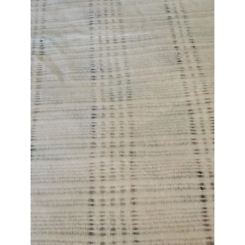 Vintage Light Yellow Blanket Soft Woven Throw Bedspread Farmhouse Deco 86 x 75